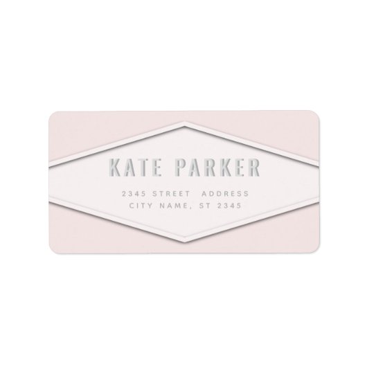 Minimalistische trendy eenvoudig label (Voorkant)