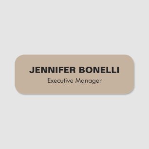 Minimalistische trendy gepersonaliseerde naam naamplaatje