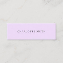 Minimalistische trendy moderne pastelvisitekaartje mini visitekaartje
