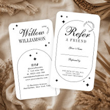Minimalistische trendy vintage script beauty salon