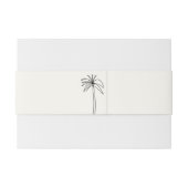 minimalistische tropen uitnodigingen wikkel (Achterkant Voorbeeld)