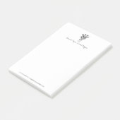 Minimalistische Tropische Palmboom Doodle Post-it® Notes (Schuin)