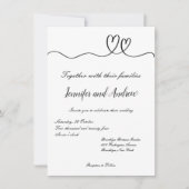 Minimalistische Trouw Uitnodiging (Voorkant)
