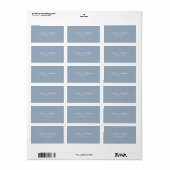 Minimalistische Trouwadreslabel Etiket (Full Sheet)