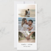Minimalistische trouwfoto booth strook frame elega save the date (Voorkant)