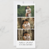 Minimalistische trouwfotostrook frame  save the date (Voorkant)