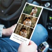 Minimalistische trouwfotostrook frame  save the date