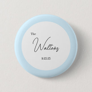 Minimalistische Trouwknop Ronde Button 5,7 Cm