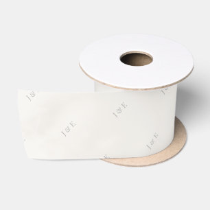 Minimalistische Trouwlint   Modern   Warm Ivoorkle Lint
