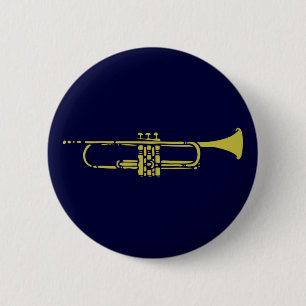 Minimalistische Trumpet-Button Ronde Button 5,7 Cm