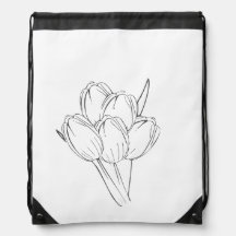 Minimalistische Tulpboeket Kunst