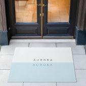 Minimalistische tweekleurige welkomstdeurmat deurmat