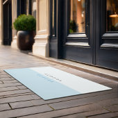 Minimalistische tweekleurige welkomstdeurmat deurmat