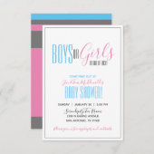 minimalistische tweelingBLAUWE BLAUWE DROOG VOOR b Kaart (Voorkant / Achterkant)