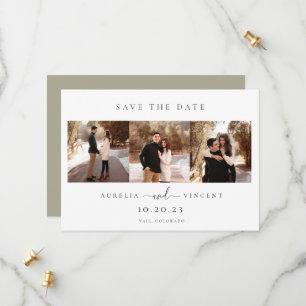 Minimalistische twijkenfoto van de mosterd sparen  save the date