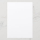 minimalistische typemachine bruiloft programma (Achterkant)