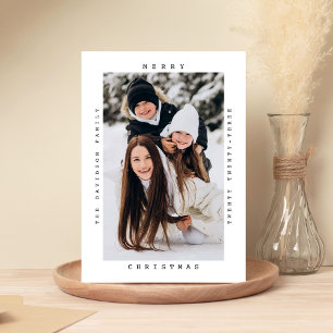 Minimalistische typemachine - Vrolijke Kerstmis ee Feestdagenkaart
