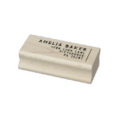 Minimalistische typografie Eenvoudig modern retour Rubberstempel (Stempel)