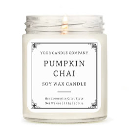  Minimalistische Typografie Kaars Cosmetisch Vierkante Sticker