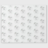 Minimalistische Typografie Kerst Wrapping Papier (Vlak)