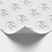 Minimalistische Typografie Kerst Wrapping Papier (Hoek)