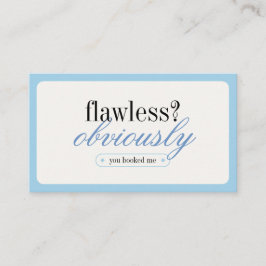 Minimalistische typografie make-up stylist Visitek Visitekaartje