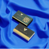 Minimalistische typografie QR-code Visitekaartje