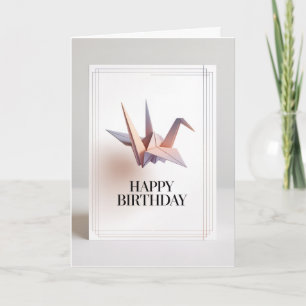 Minimalistische typografie Verjaardag Kaart