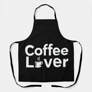 Minimalistische typografie voor koffieliefhebbers schort