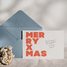 Minimalistische typografie vrolijk kerstfeest