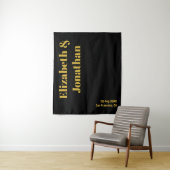 Minimalistische Typografie Wedding Wandkleed (In situ)