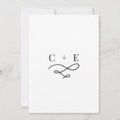 Minimalistische typografie Wijziging van de datum  Aankondiging (Achterkant)
