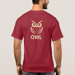 Minimalistische Uil T-shirt - Geometrisch Uil Logo