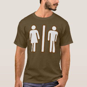 Minimalistische Universele Geslachtsymbolen Grafie T-shirt
