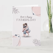 Minimalistische Vaderdag esthetisch ontwerp Kaart (Voorkant)