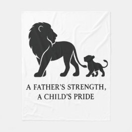 Minimalistische Vaderdag Held Fleece Deken