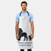 Minimalistische Vaderdag Held Schort (Gedragen)