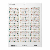 Minimalistische vakantie trendy eenvoudig label (Full Sheet)