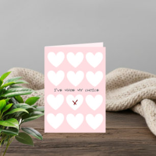 Minimalistische Valentijnskaart Kaart