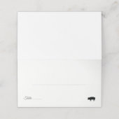 Minimalistische varkensvleesoptie Tafelnummer (Buitenkant ongevouwen)