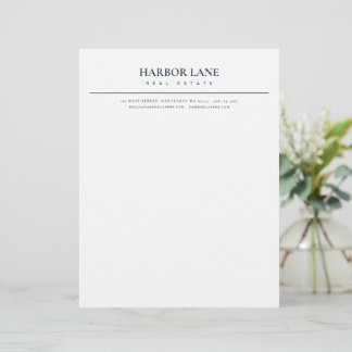 Minimalistische vastgoedhandel briefhoofd
