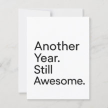 Minimalistische verjaardagskaart voor volwassenen