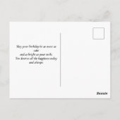 "Minimalistische verjaardagskaart – Zachte pastel  Briefkaart (Achterkant)