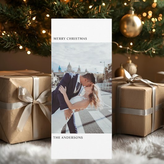 "Minimalistische Verticale Kerstfoto Elegant
