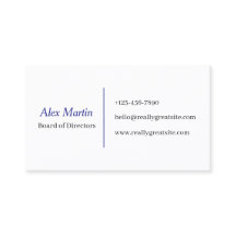 Minimalistische Visitekaart voor Professionals