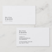 Minimalistische visitekaartjes (Voorkant / Achterkant)