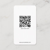 Minimalistische Visitekaartjes Aangepaste Logo QR- (Achterkant)