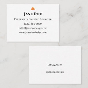Minimalistische Visitekaartjes Elegante Merkiden Contactkaartje
