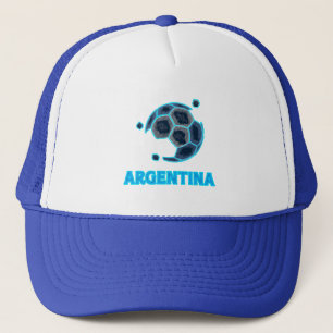 Minimalistische Voetbal Lijnkunst Moderne Voetba Trucker Pet