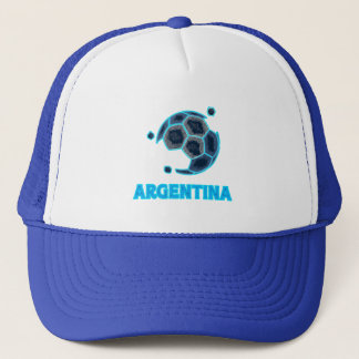 Minimalistische Voetbal Lijnkunst | Moderne Voetba Trucker Pet